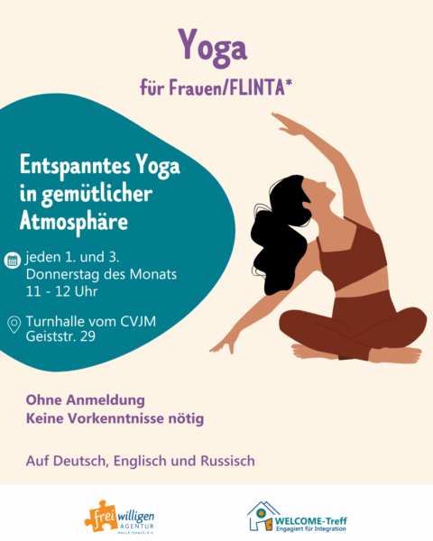 Yoga für Frauen/FLINTA* im CVJM im Rahmen vom „Gemeinsam gesund“