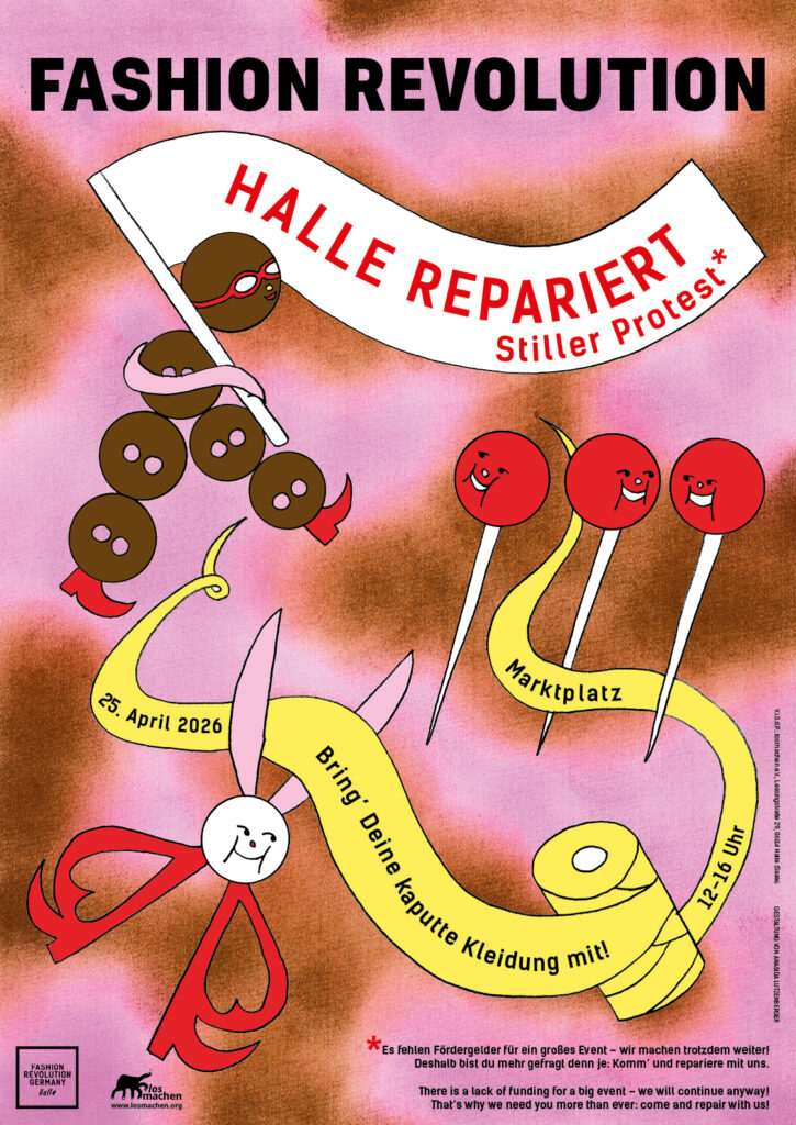Plakat der Fashio Revolution Week Halle